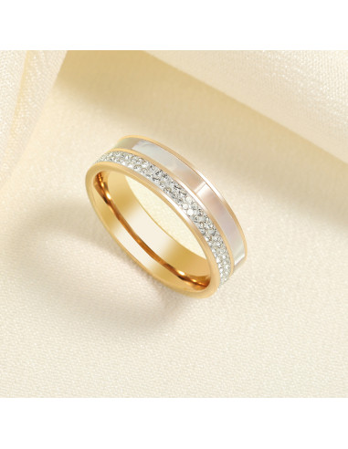 Radiant Gold Zircon Ring